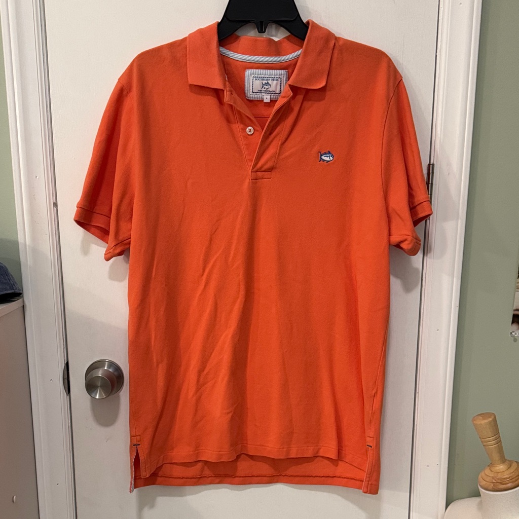 Southern Tide Vibrant Orange Polo Shirt